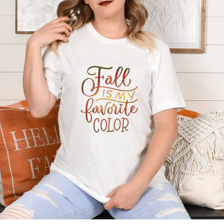 Fall is My Favourite Colour Cute Autumn Tshirt