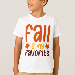Fall Is My Favourite - Cosy Autumn Quote Design T-Shirt