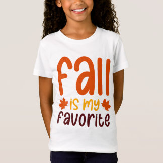 Fall Is My Favourite - Cosy Autumn Quote Design T-Shirt