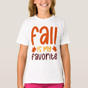 Fall Is My Favourite - Cosy Autumn Quote Design T-Shirt