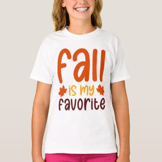 Fall Is My Favourite - Cosy Autumn Quote Design T-Shirt