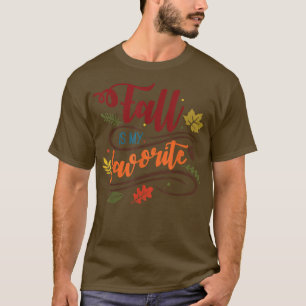 Fall Is My Favourite Happy Fall Autumn Orange Pump T-Shirt