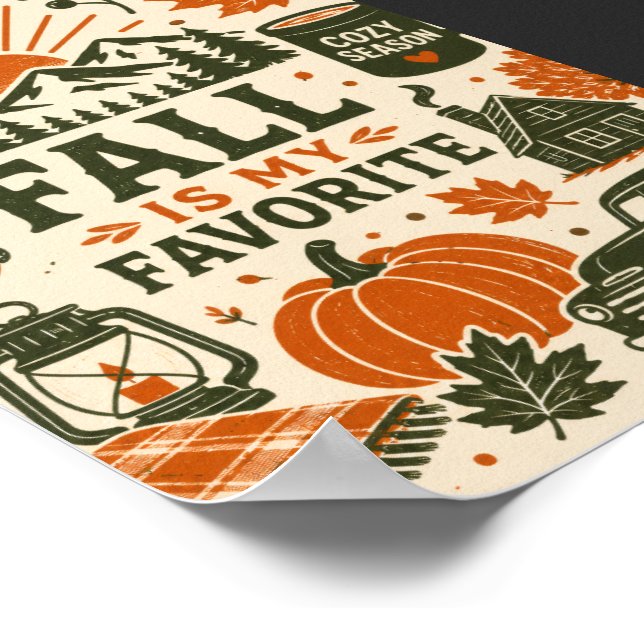 Fall is my Favourite Poster (Corner)