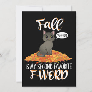 Fall is My Second Favourite F-Word - Cute Cat