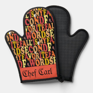 Fall Is My Second Favourite F Word Funny Autumn Oven Mitt
