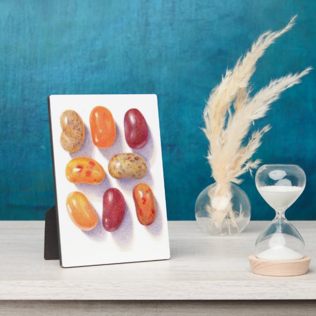FALL JELLY BEANS 5x7 Plaque with Easel (Side)