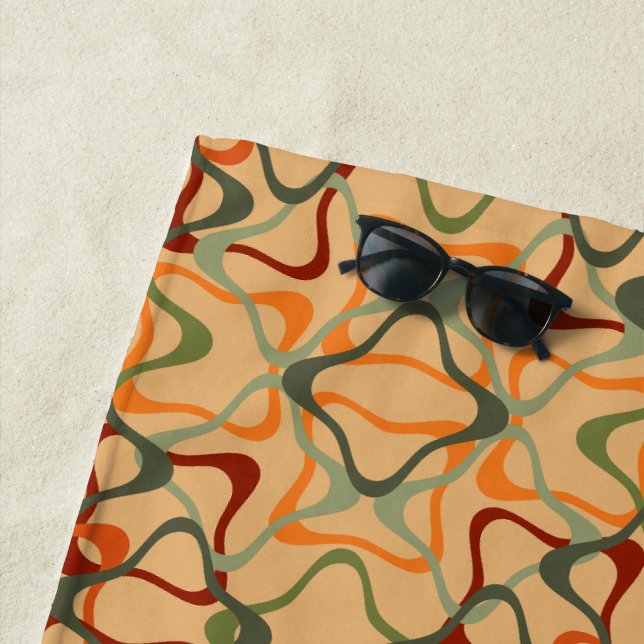 Fall Kaleidoscope  Beach Towel (In Situ)