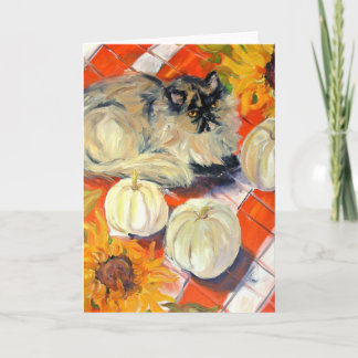 FAll Kitty Greeting card