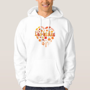 Fall L&D Nurse Thanksgiving Groovy Labour And Deli Hoodie