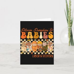 Fall Labour And Delivery Halloween Ld Nurse Card