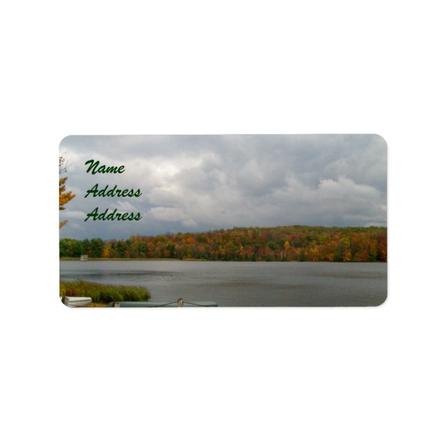 Fall/Lake Design Address Labels (Front)