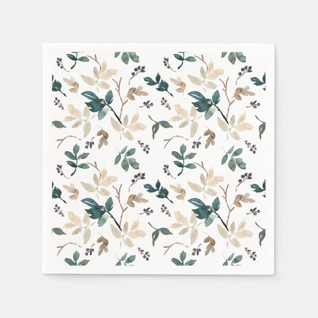 Fall Leaf Pattern Napkin (Front)