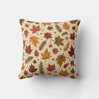 fall leaf pillow cushion