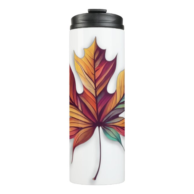 Fall leaf Thermal Tumbler (Front)