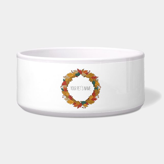 Fall Leaf Wreath Circle (Front)