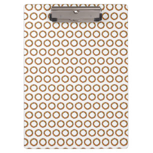 Fall Leaf Wreath Circle Clipboard
