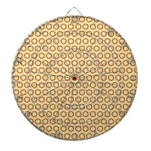Fall Leaf Wreath Circle Dartboard