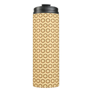 Fall Leaf Wreath Circle Thermal Tumbler