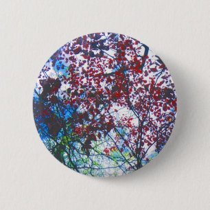 Fall Leaves 6 Cm Round Badge