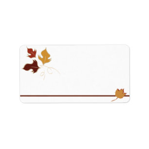 Fall Leaves Address Labels
