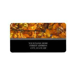 Fall Leaves Address Labels
