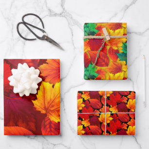 Fall Leaves All Occasion Wrapping Paper Sheet
