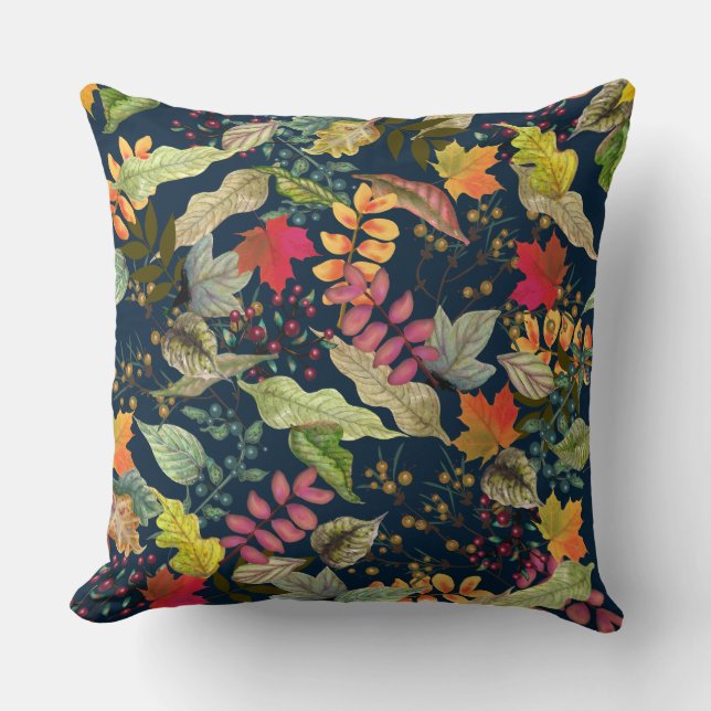 Fall Leaves and Berries | Mix and Match Cushion (Front)
