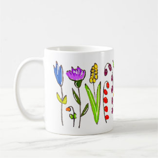 Fall Leaves and Flowers  Coffee Mug
