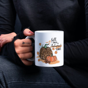 Fall Leaves and Pumpkin Mugs
