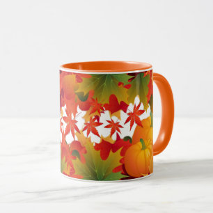 Fall Leaves and pumpkins Mug