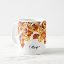 Fall Leaves Aquarell Design