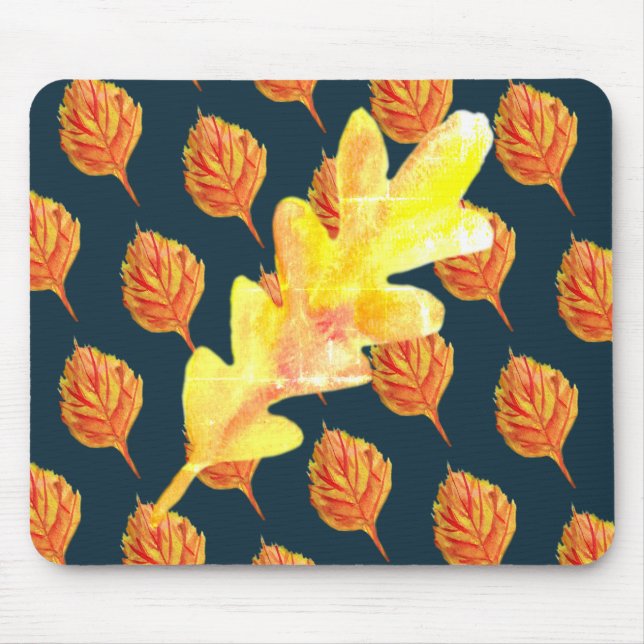Fall Leaves Art Mouse Mat (Front)