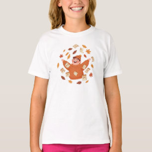 Fall Leaves Art Playful Autumn Design T-Shirt