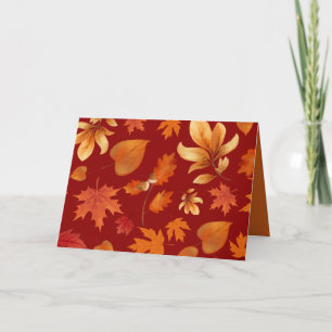 Fall leaves Autumn Bliss  Card