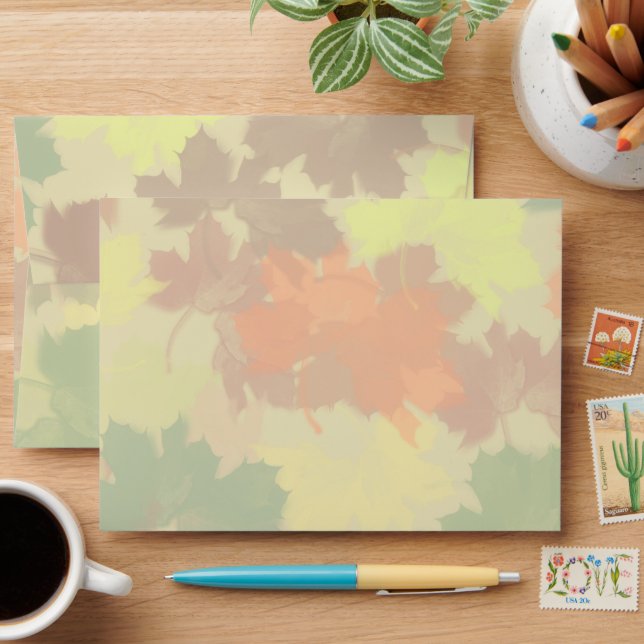 Fall Leaves Autumn Envelope (Desk)