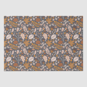 Fall Leaves, Autumn night's seamless pattern Tissue Paper