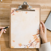 Fall Leaves Autumn Notepad