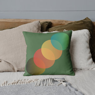 Fall leaves Autumnal geometric Autumn colours cosy Cushion
