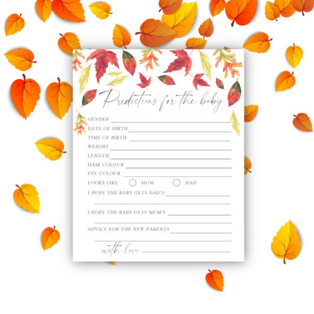 Fall leaves - Baby predictions and advice  (Creator Uploaded)
