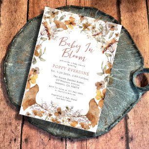 Fall Leaves Baby Shower Invitation