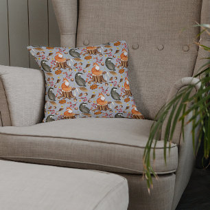 Fall Leaves Badger & Fox  Cushion