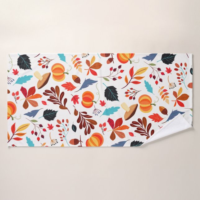 Fall Leaves Bath Towel (Bath Towel)