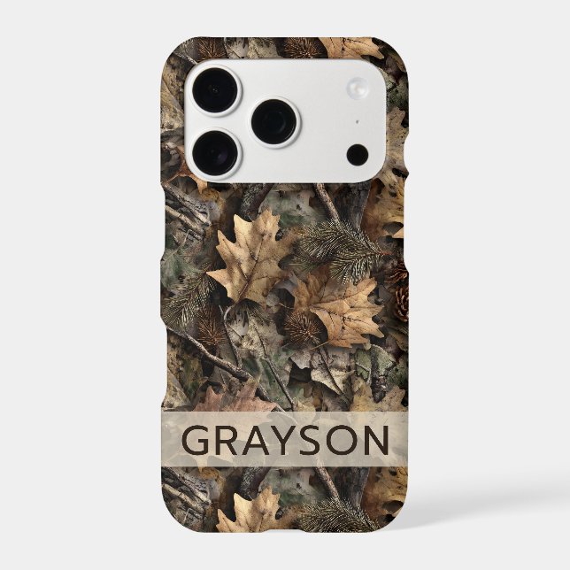 Fall Leaves Camouflage Personalised (Back)