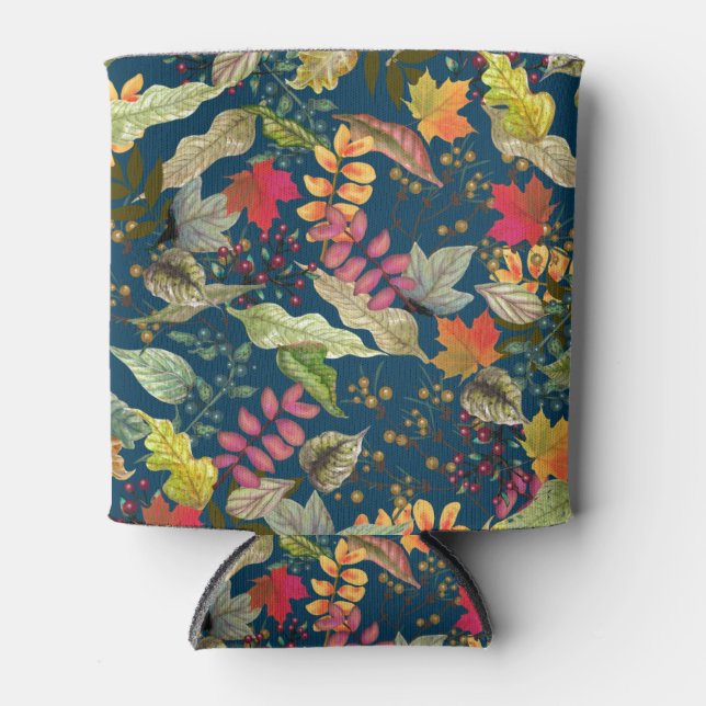 Fall Leaves Can Cooler (Front)
