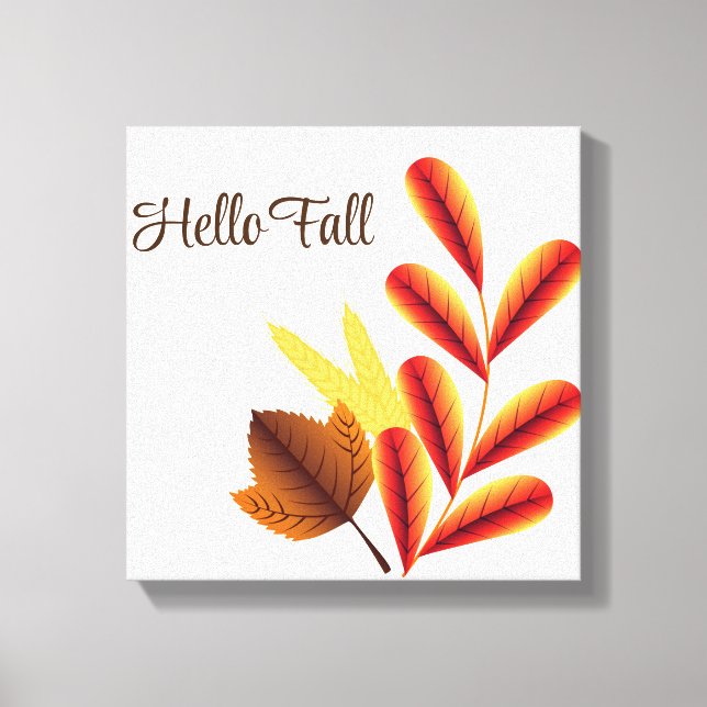 Fall Leaves Canvas Art (Front)
