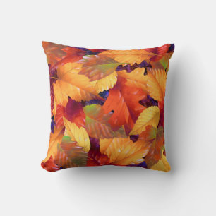 Fall leaves cushion