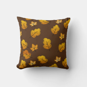 fall leaves cushion