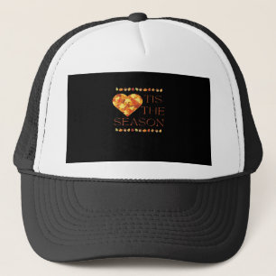 Fall Leaves Cute Autumn Graphic Thanksgiving Pumpk Trucker Hat