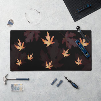 Fall leaves desk mat