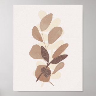 Fall Leaves Farmhouse Botanicals Poster